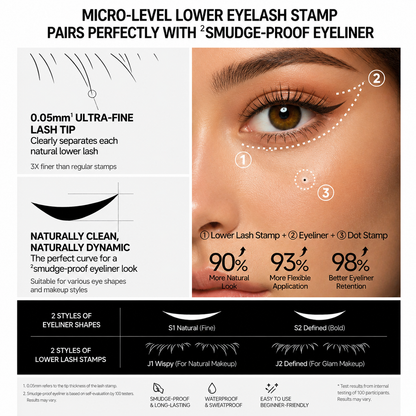VEILNA BLACK BOX Eyelash Stamp, 3 IN 1