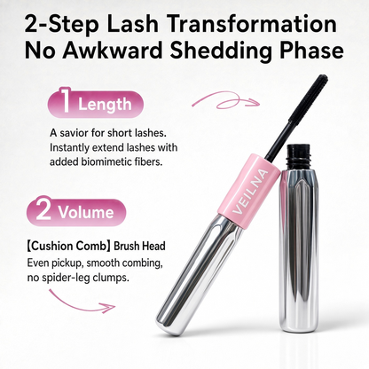 VEILNA Tubing Mascara 2-Pack — Waterproof & Sweatproof