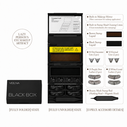 VEILNA Lash & Liner Stamp Kit 3-in-1 Lower Lash & Eyeliner Stamp Kit