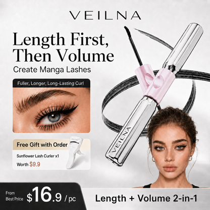 VEILNA Brow Pencil — Dual-Sided, Precise Fine Tip | Shapes, Defines & Fills Brows | Blonde, 0.3 Oz