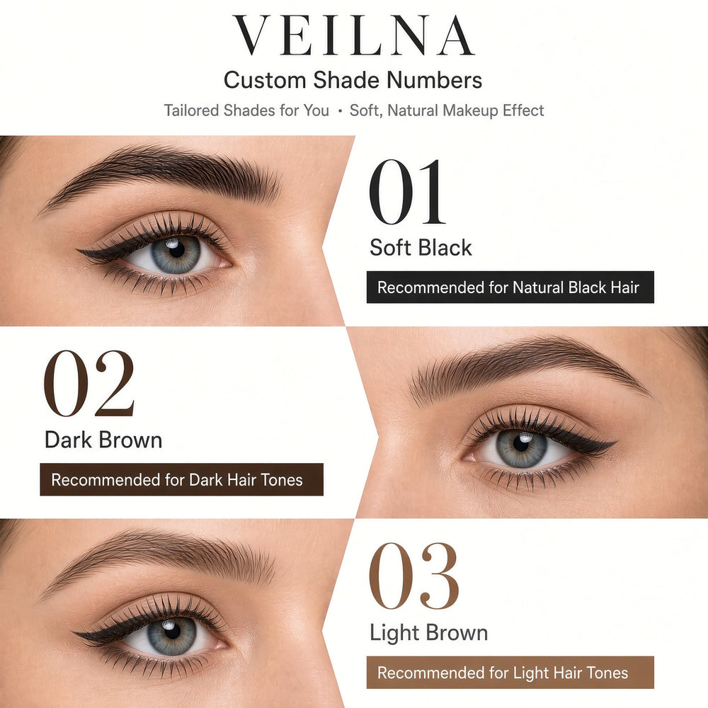 VEILNA Eyebrow Pencil — Dual-Tip Waterproof Formula